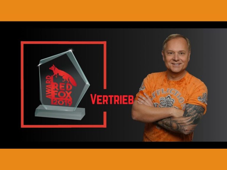 Uwe Rieder gewinnt den RED FOX AWARD in der Kategorie Vertrieb!